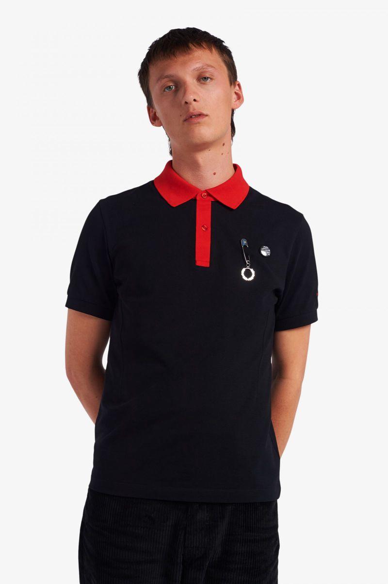 Black Fred Perry SM1944 Men\'s Polo Shirts | PH 1476CTVE